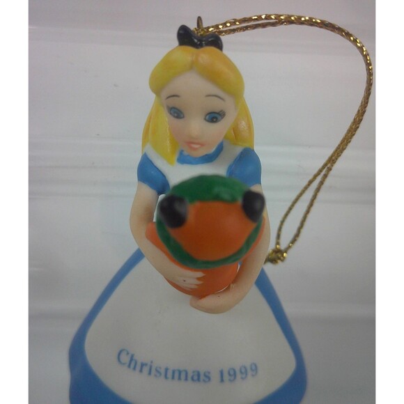 Vintage 1999 Disney Grolier Alice in Wonderland w Cat Ornament in Original Box - Picture 1 of 4